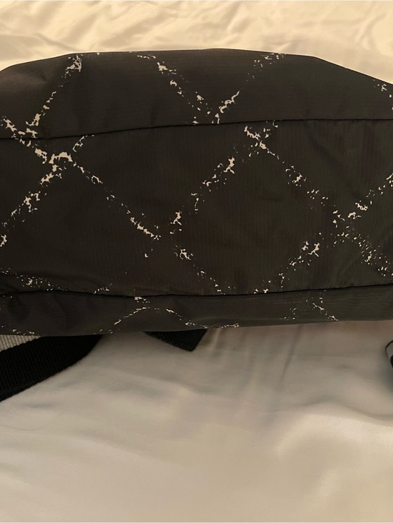 CHANEL Black Nylon Quilted-Print Backpack with Silver Hardware main image 5